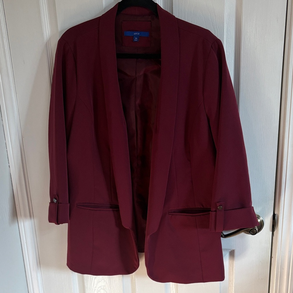 Apt. 9 Burgundy Women's Blazer